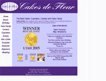 Tablet Screenshot of cakesdefleur.com